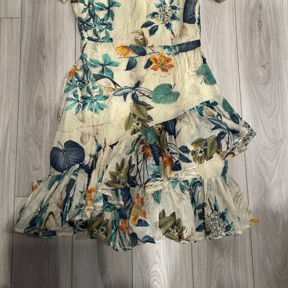 FLORAL MIDI RUFFLED DRESS - Picture 6 of 6